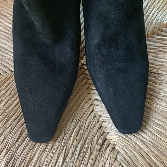 Sam Edelman black suede knee high boots