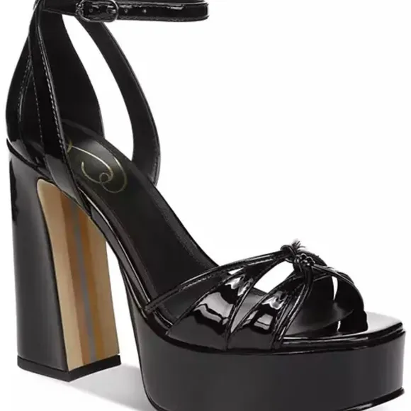 Sam Edelman Kamille Patent Ankle Strap Platform Dress Sandals