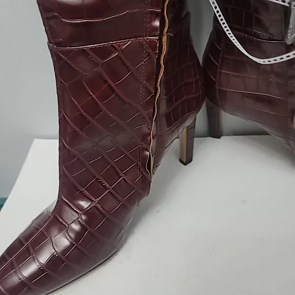 Sam Edelman Shauna 2 90MM Crocodile-Embossed Lea