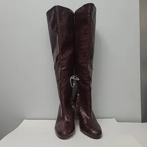 Sam Edelman Shauna 2 90MM Crocodile-Embossed Lea