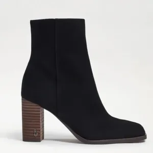 Sam Edelman Womens Osten Suede Stacked Heel Ankle Boots
