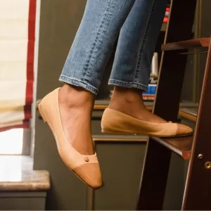 Sarah Flint Sacchetto Ballet Flat in Sand Nappa