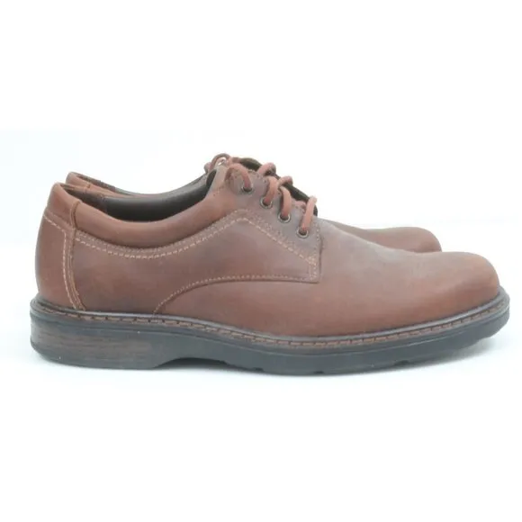 SAS Aden Men's 9M Brown Leather Oxford Lace Up Shoes Comfort Walking