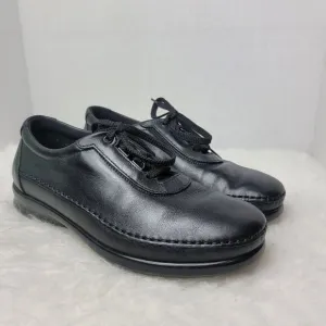 SAS Womens Traveler Tripad Comfort Black Leather Lace Up USA Made Shoes Size 6