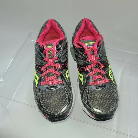 Saucony‎ Guide 6 Running Shoes Womens Size 9.5 Gray/Pink Athletic Sneaker