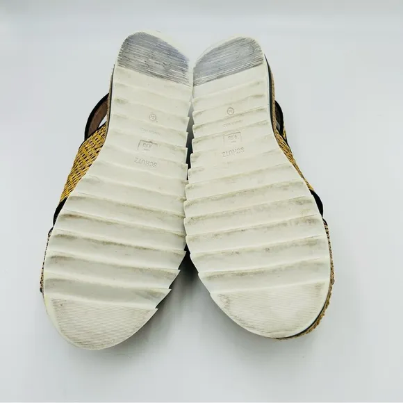 Schutz shoes woven platform espadrille strappy bohemian women size 9.5