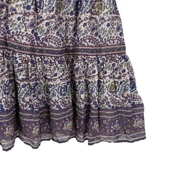Sea NY Rosita Border Smocked Mini Dress Sz XS