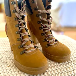 See by Chloé Designer Suede Lace-Up Boots EU 39