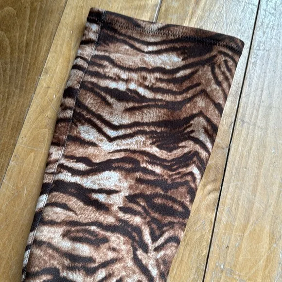 Silent D Komass Knee-High Boots Brown Tiger Print Knee-High Boots 38