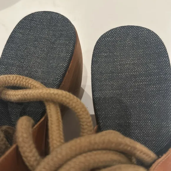 SIMON MILLER x REINHARD PLANK COLLAB LEATHER WOOD PLATFORM CLOG shoes