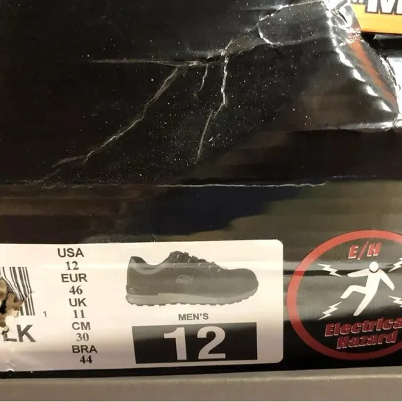 Skechers Bulkin Men's Black Athletic Shoes Size 12M