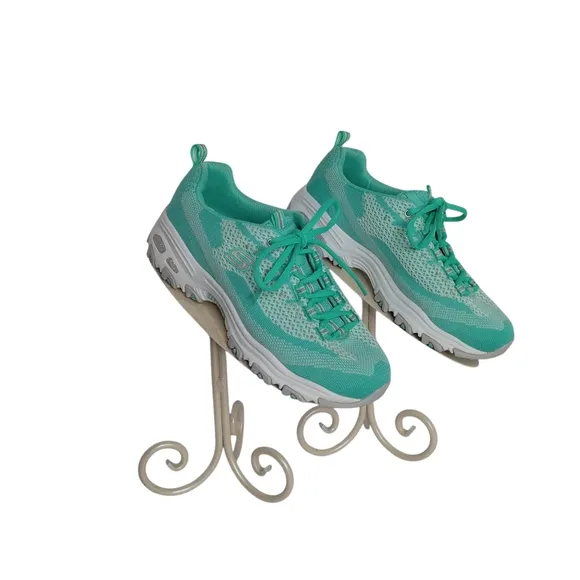 SKECHER'S D'LITES WOMEN'S TENNIS SHOES SIZE 8.5 COLOR:MINT