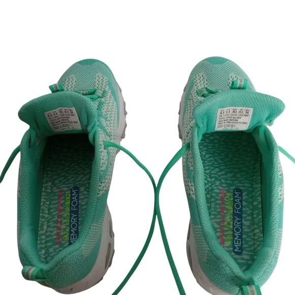 SKECHER'S D'LITES WOMEN'S TENNIS SHOES SIZE 8.5 COLOR:MINT