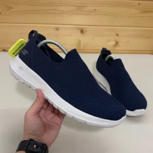 Skechers Go Walk Air Cooled Max Slip On Pull On Sneaker Navy Blue Mens 11 Shoes