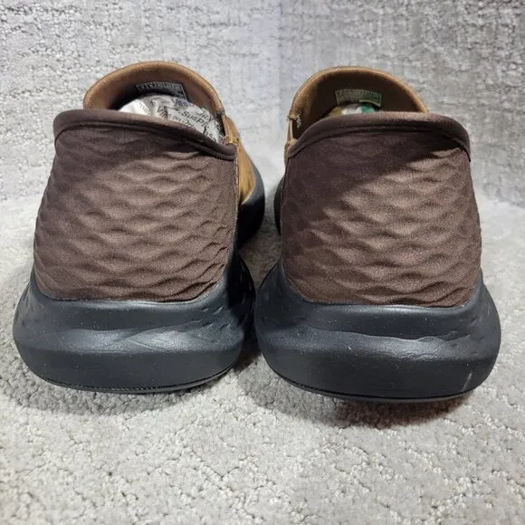 Skechers Parson Oswin Men's Size US 9 Brown Leather Slip On Shoes 204866WW