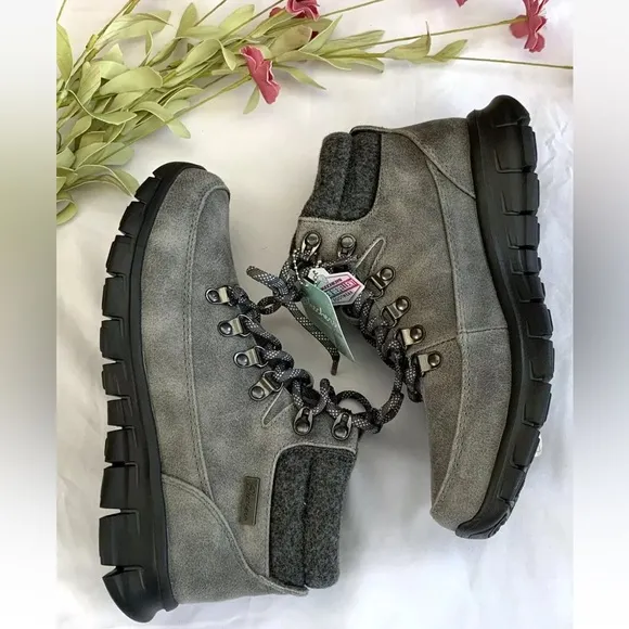 Skechers Synergy Cool Seeker Ankle Boots Women's Size 6.5 Charcoal NWT 167425