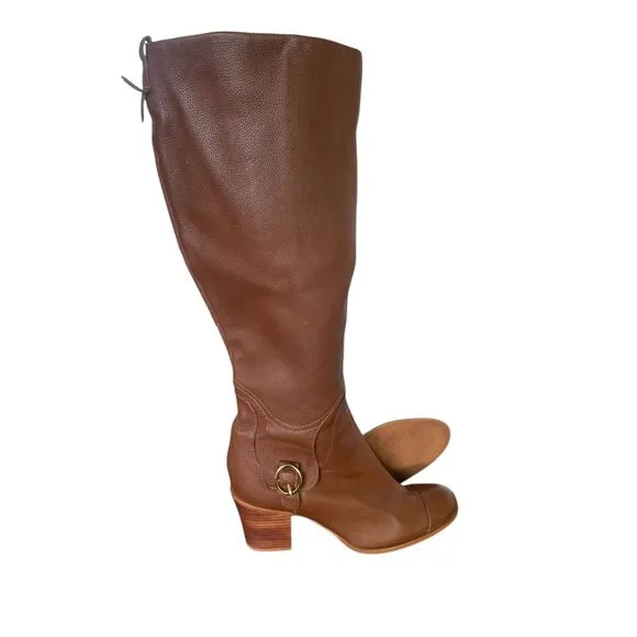 Skechers Women’s Knee High Leather Boots Brown Size 9