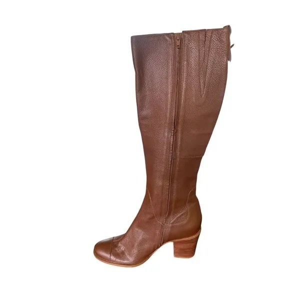 Skechers Women’s Knee High Leather Boots Brown Size 9