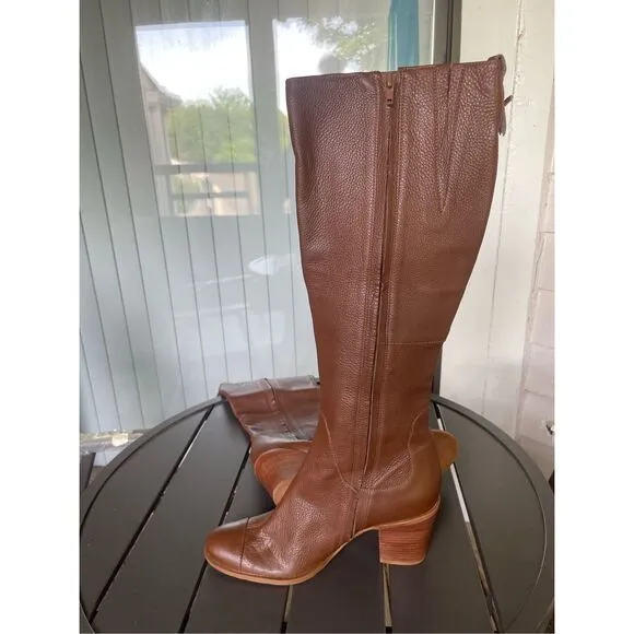 Skechers Women’s Knee High Leather Boots Brown Size 9