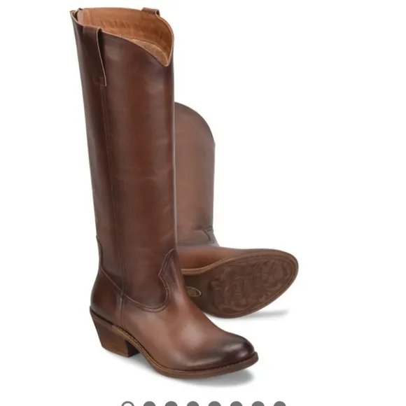Sofft Astoria Womens Leather Pull On Knee-High Boots