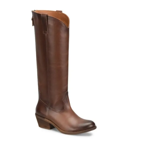 Sofft Astoria Womens Leather Pull On Knee-High Boots