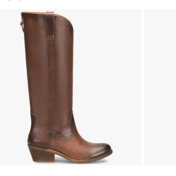 Sofft Astoria Womens Leather Pull On Knee-High Boots