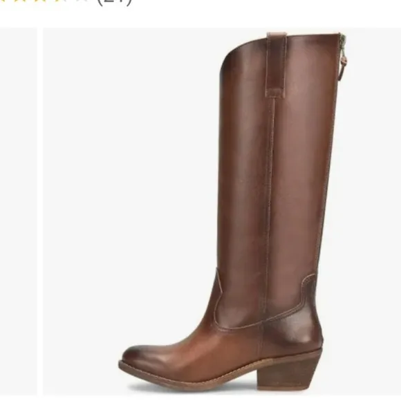 Sofft Astoria Womens Leather Pull On Knee-High Boots