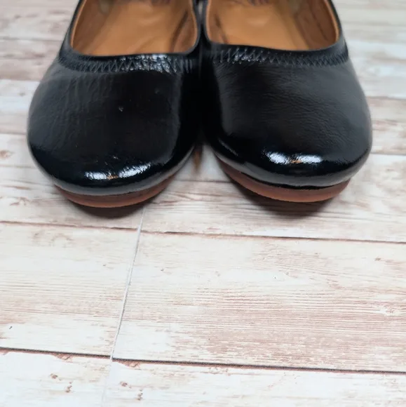 Sofft Real Leather Upper and Insole Shiny Black Dress Slipper Shoes Size 6 Women