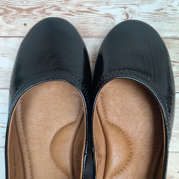 Sofft Real Leather Upper and Insole Shiny Black Dress Slipper Shoes Size 6 Women