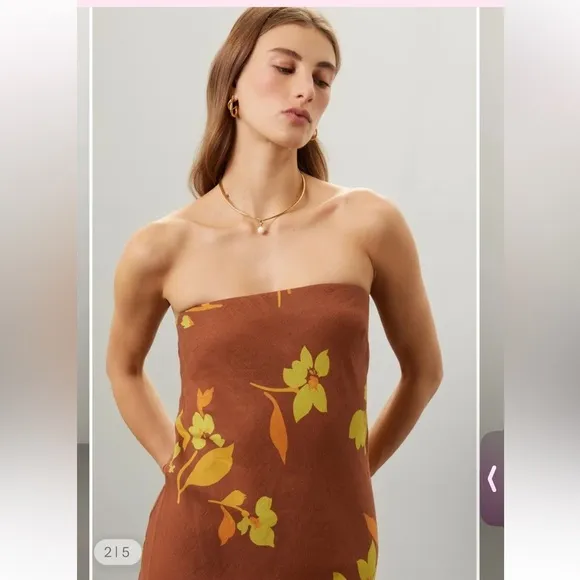 Soleil soleil Maeve strapless dress