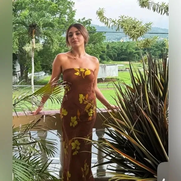 Soleil soleil Maeve strapless dress
