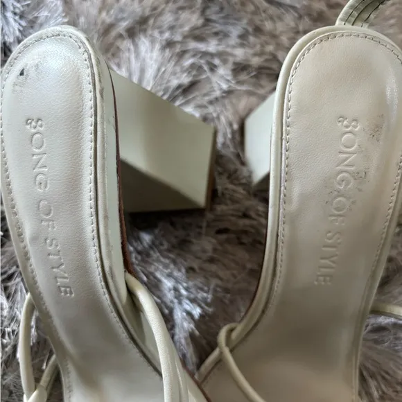 Song of Style Noelle dress shoes open toe sandals block heels strappy tie up