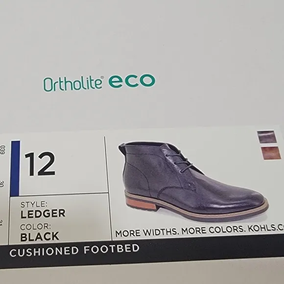 Sonoma Goods For Life Ledger Chukka Boots Men’s size 12 Ortholite ECO Footbed