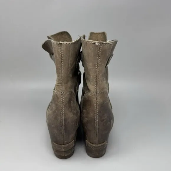 Sorel Boots Womens 6.5 Joan Of Arctic Wedge Ankle Bootie Brown