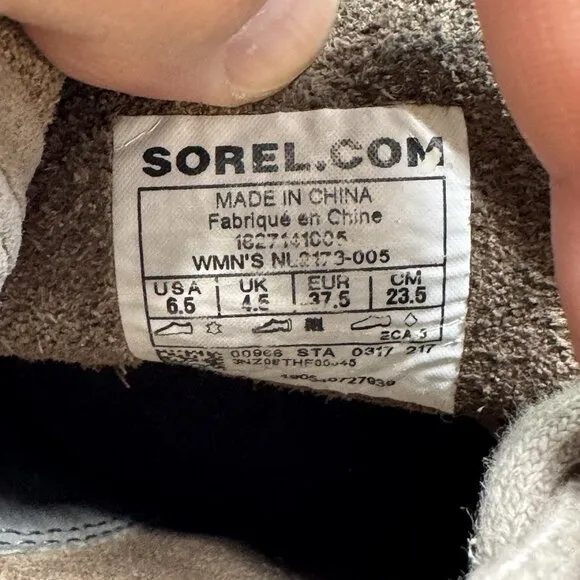 Sorel Boots Womens 6.5 Joan Of Arctic Wedge Ankle Bootie Brown