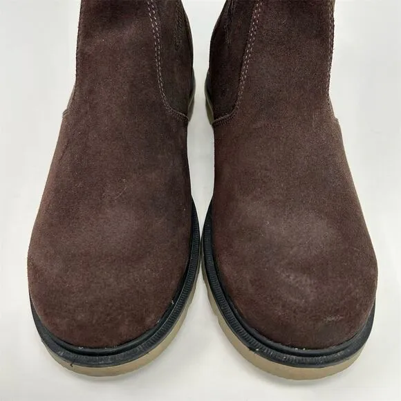 Sorel Men's Chelsea Brown Suede Leather Waterproof Boots Size 7.5 Comfort