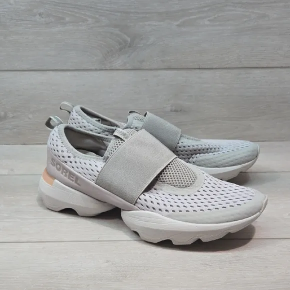 Sorel Women's Gray Slip-On Athletic Sneakers Shoes Sz 10.5