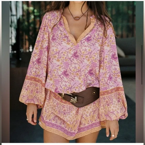Spell Village Tunic Dress-Sunrise