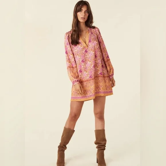 Spell Village Tunic Dress-Sunrise
