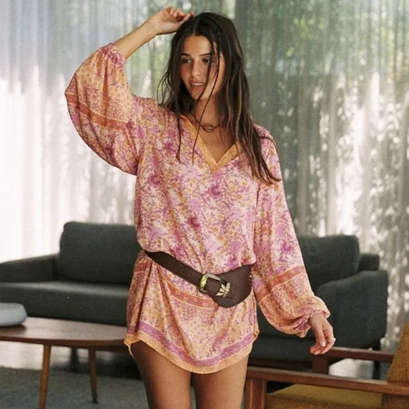 Spell Village Tunic Dress-Sunrise