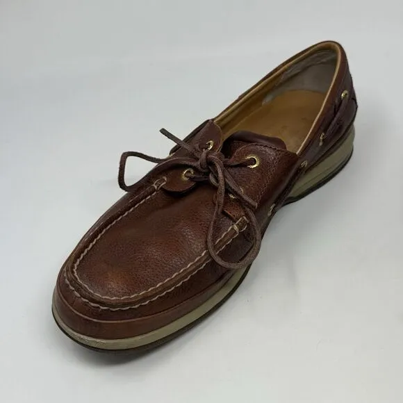 Sperry Gold Cup ASV Boat Shoes Mens 11.5 M Brown Leather 2 Eye Casual Preppy