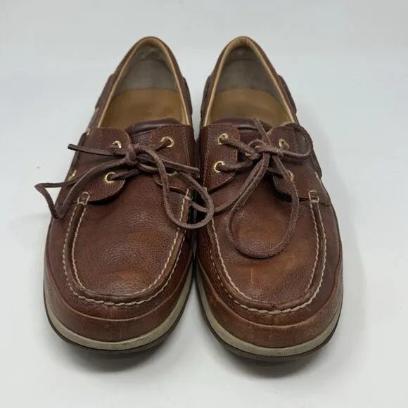 Sperry Gold Cup ASV Boat Shoes Mens 11.5 M Brown Leather 2 Eye Casual Preppy