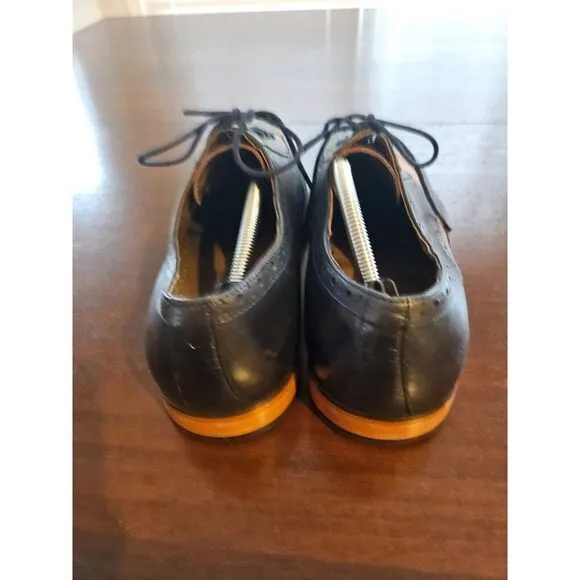 Stacy Adams Wingtip Oxford Leather Dress Shoe Navy Brown Size‎ 12M 25092-492