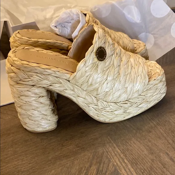 Stella McCartney Woven Platform Mules