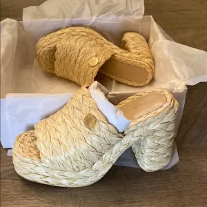 Stella McCartney Woven Platform Mules