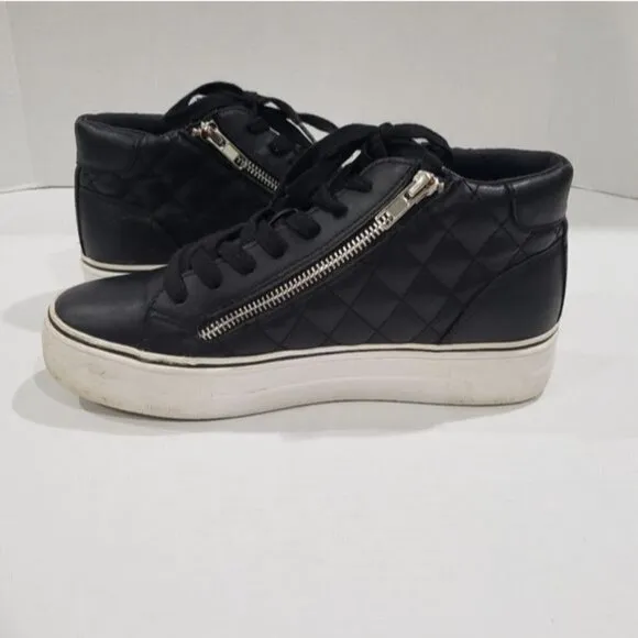 Steve Madden Gryphon Q Black Platform Shoes Size 8