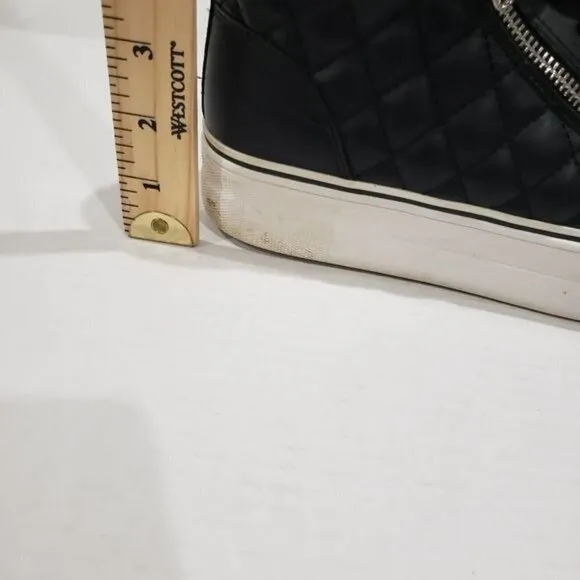 Steve Madden Gryphon Q Black Platform Shoes Size 8