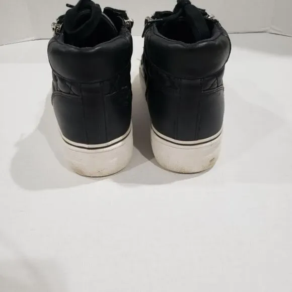 Steve Madden Gryphon Q Black Platform Shoes Size 8