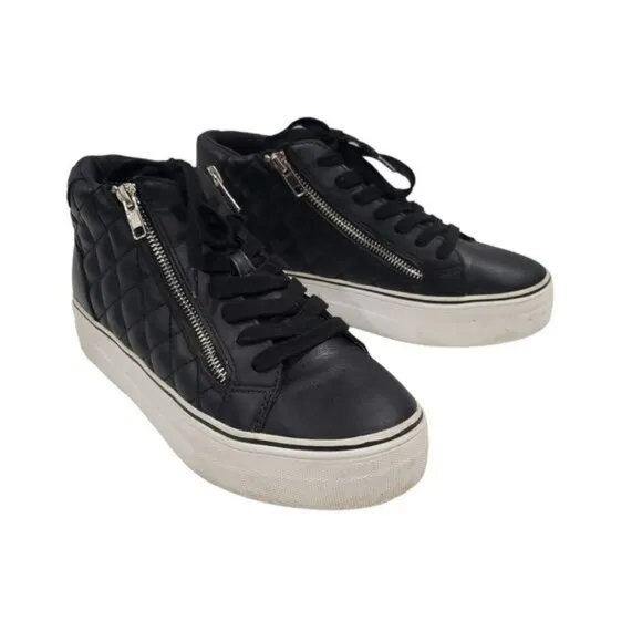 Steve Madden Gryphon Q Black Platform Shoes Size 8