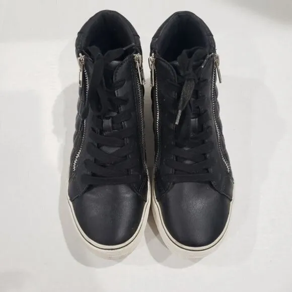 Steve Madden Gryphon Q Black Platform Shoes Size 8